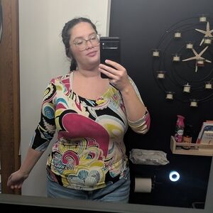 Multicolor Women's Tunic Top